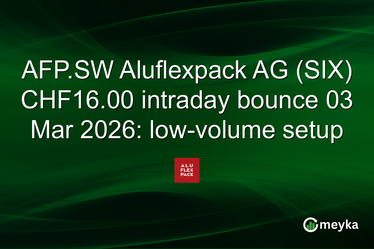 AFP.SW Aluflexpack AG (SIX) CHF16.00 intraday bounce 03 Mar 2026: low-volume setup