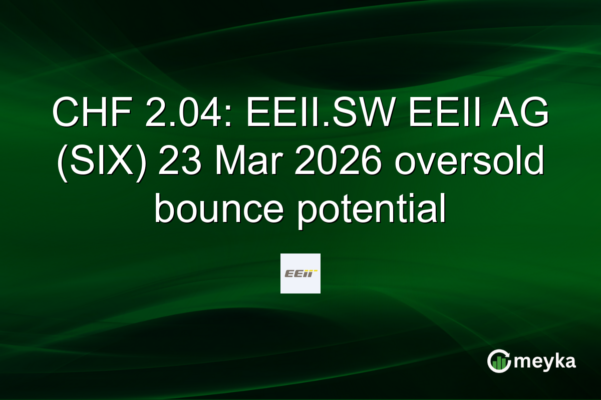 CHF 2.04: EEII.SW EEII AG (SIX) 23 Mar 2026 oversold bounce potential