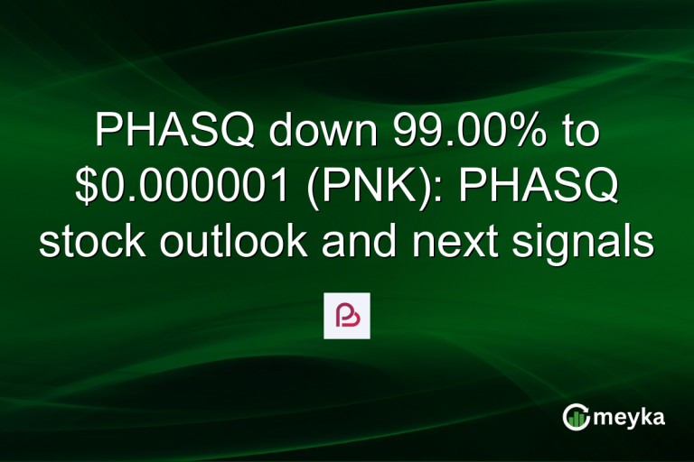 PHASQ down 99.00% to $0.000001 (PNK): PHASQ stock outlook and next signals
