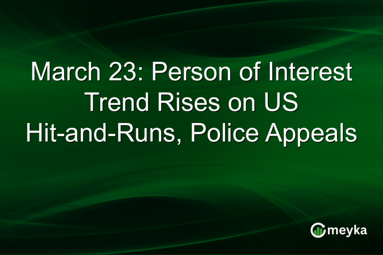 March 23: Person of Interest Trend Rises on US Hit-and-Runs, Police Appeals