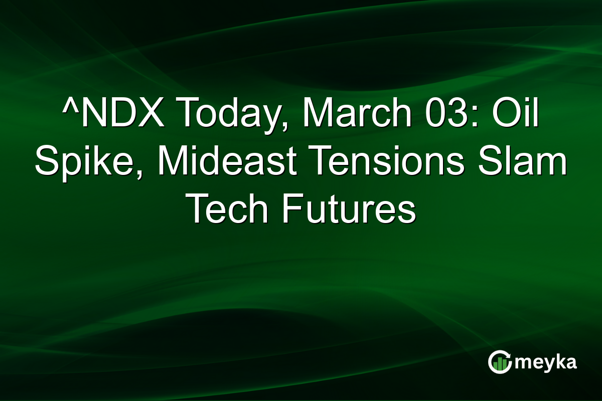 ^NDX Today, March 03: Oil Spike, Mideast Tensions Slam Tech Futures