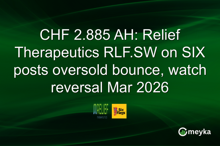CHF 2.885 AH: Relief Therapeutics RLF.SW on SIX posts oversold bounce, watch reversal Mar 2026