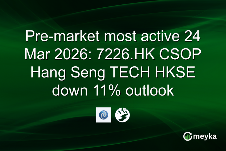Pre-market most active 24 Mar 2026: 7226.HK CSOP Hang Seng TECH HKSE down 11% outlook