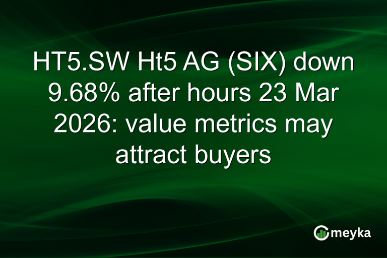 HT5.SW Ht5 AG (SIX) down 9.68% after hours 23 Mar 2026: value metrics may attract buyers