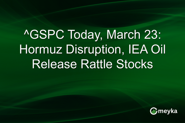 ^GSPC Today, March 23: Hormuz Disruption, IEA Oil Release Rattle Stocks