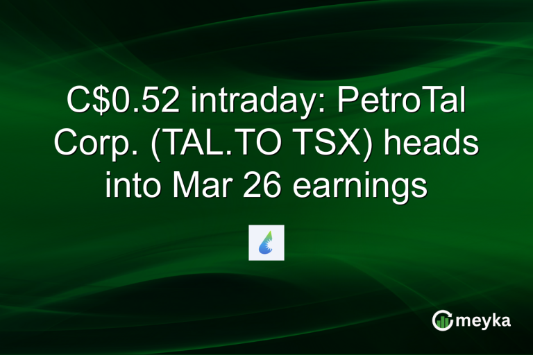 C$0.52 intraday: PetroTal Corp. (TAL.TO TSX) heads into Mar 26 earnings