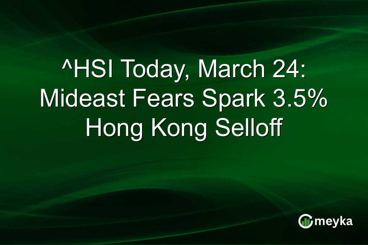 ^HSI Today, March 24: Mideast Fears Spark 3.5% Hong Kong Selloff