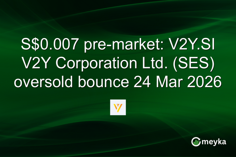 S$0.007 pre-market: V2Y.SI V2Y Corporation Ltd. (SES) oversold bounce 24 Mar 2026