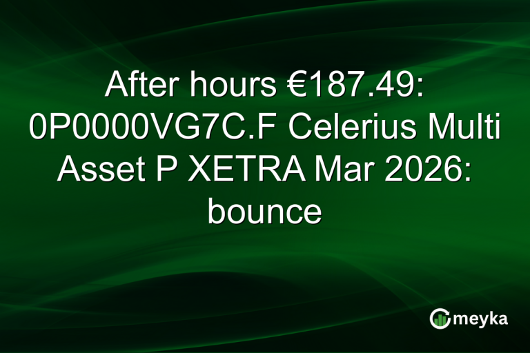 After hours €187.49: 0P0000VG7C.F Celerius Multi Asset P XETRA Mar 2026: bounce