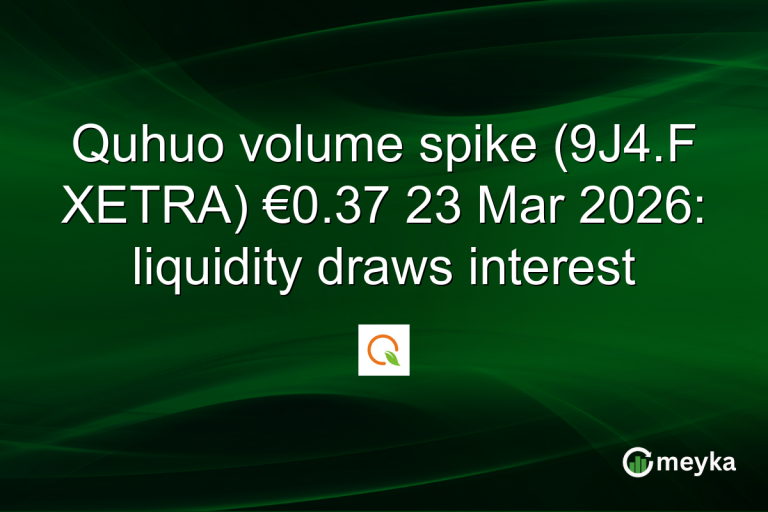 Quhuo volume spike (9J4.F XETRA) €0.37 23 Mar 2026: liquidity draws interest