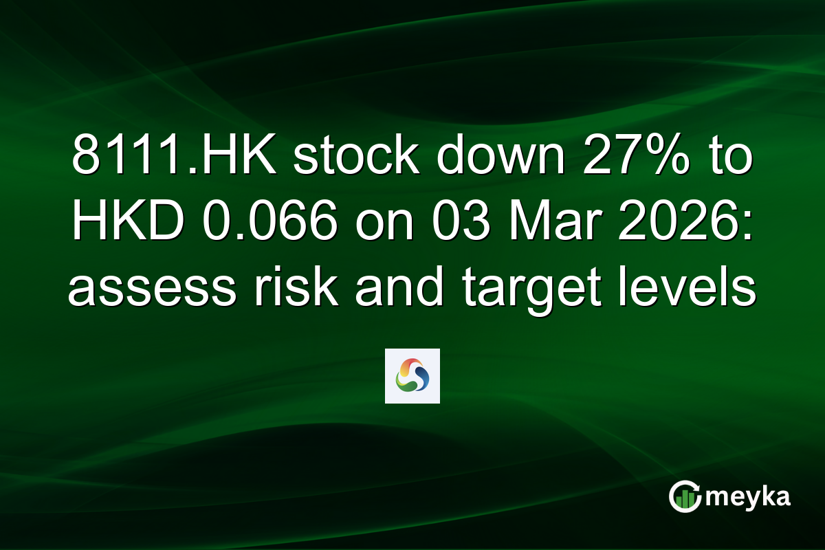 8111.HK stock down 27% to HKD 0.066 on 03 Mar 2026: assess risk and target levels