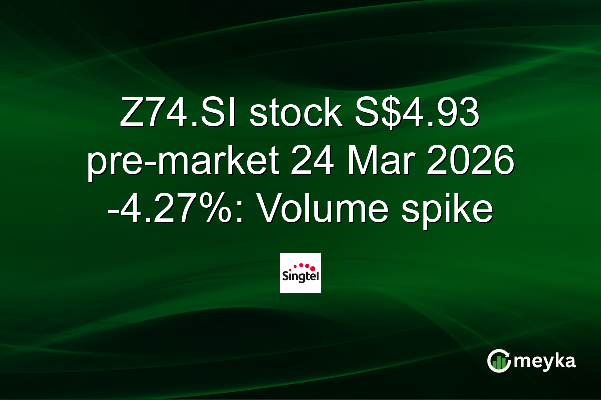 Z74.SI stock S$4.93 pre-market 24 Mar 2026 -4.27%: Volume spike