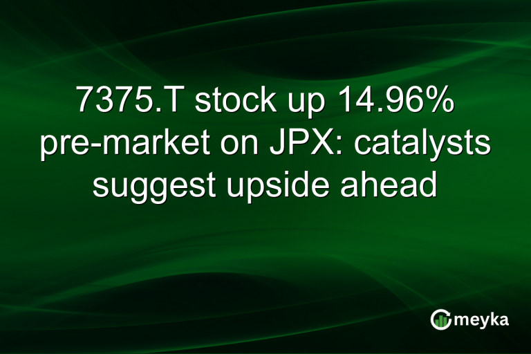 7375.T stock up 14.96% pre-market on JPX: catalysts suggest upside ahead