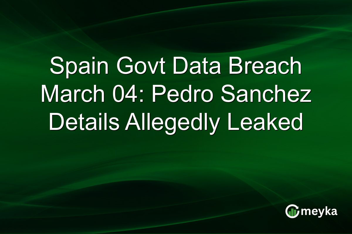 Spain Govt Data Breach March 04: Pedro Sanchez Details Allegedly Leaked