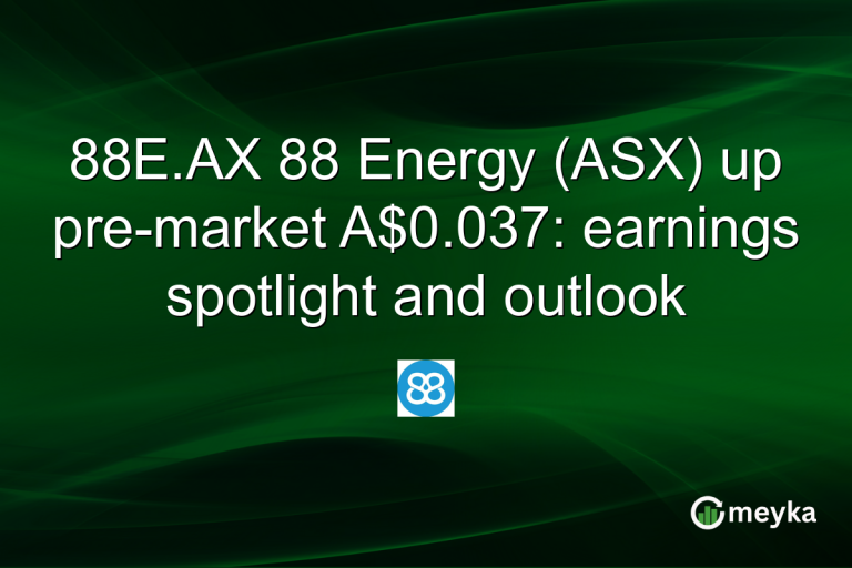 88E.AX 88 Energy (ASX) up pre-market A$0.037: earnings spotlight and outlook