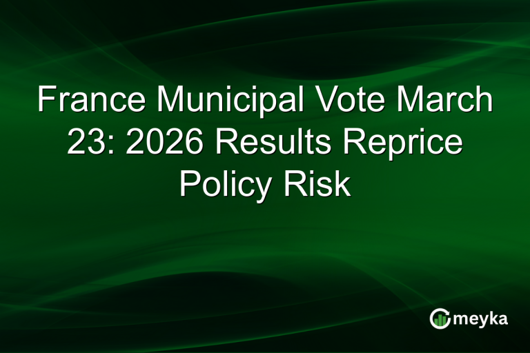 France Municipal Vote March 23: 2026 Results Reprice Policy Risk