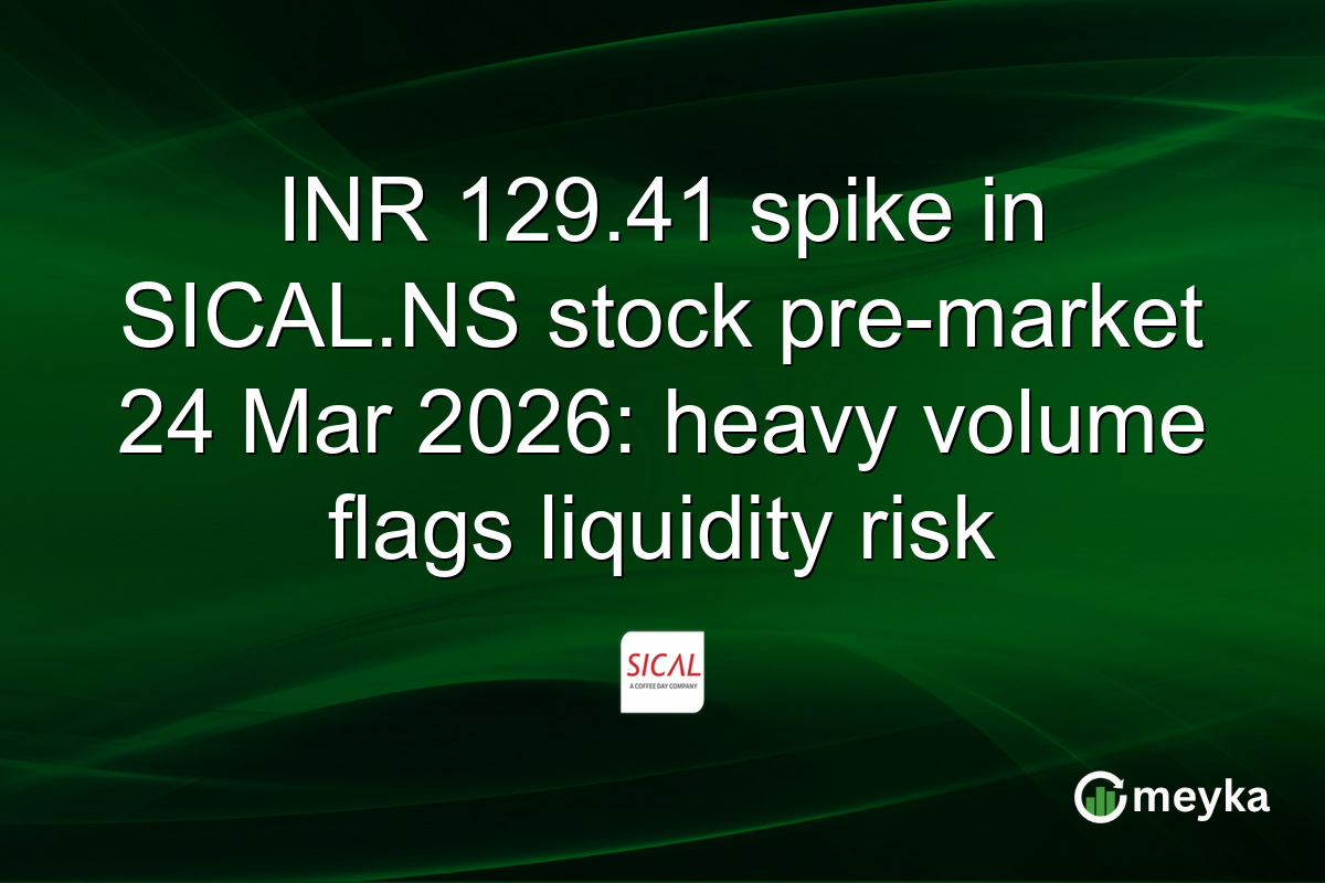 INR 129.41 spike in SICAL.NS stock pre-market 24 Mar 2026: heavy volume flags liquidity risk