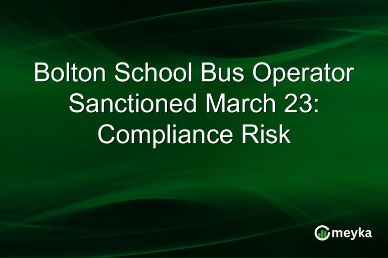 Bolton School Bus Operator Sanctioned March 23: Compliance Risk