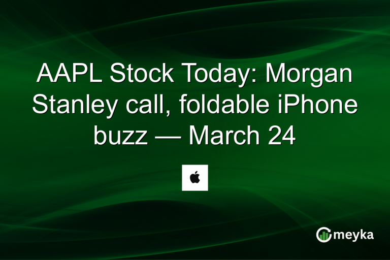 AAPL Stock Today: Morgan Stanley call, foldable iPhone buzz — March 24