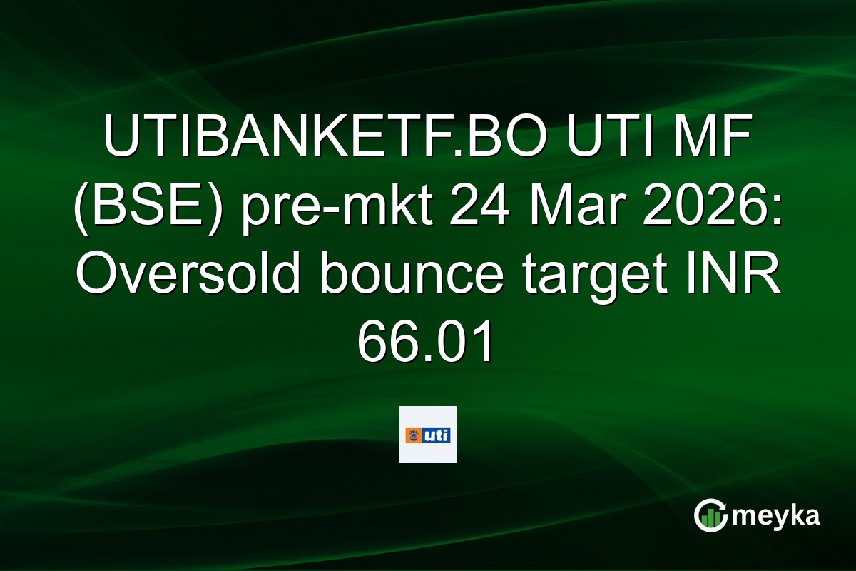 UTIBANKETF.BO UTI MF (BSE) pre-mkt 24 Mar 2026: Oversold bounce target INR 66.01