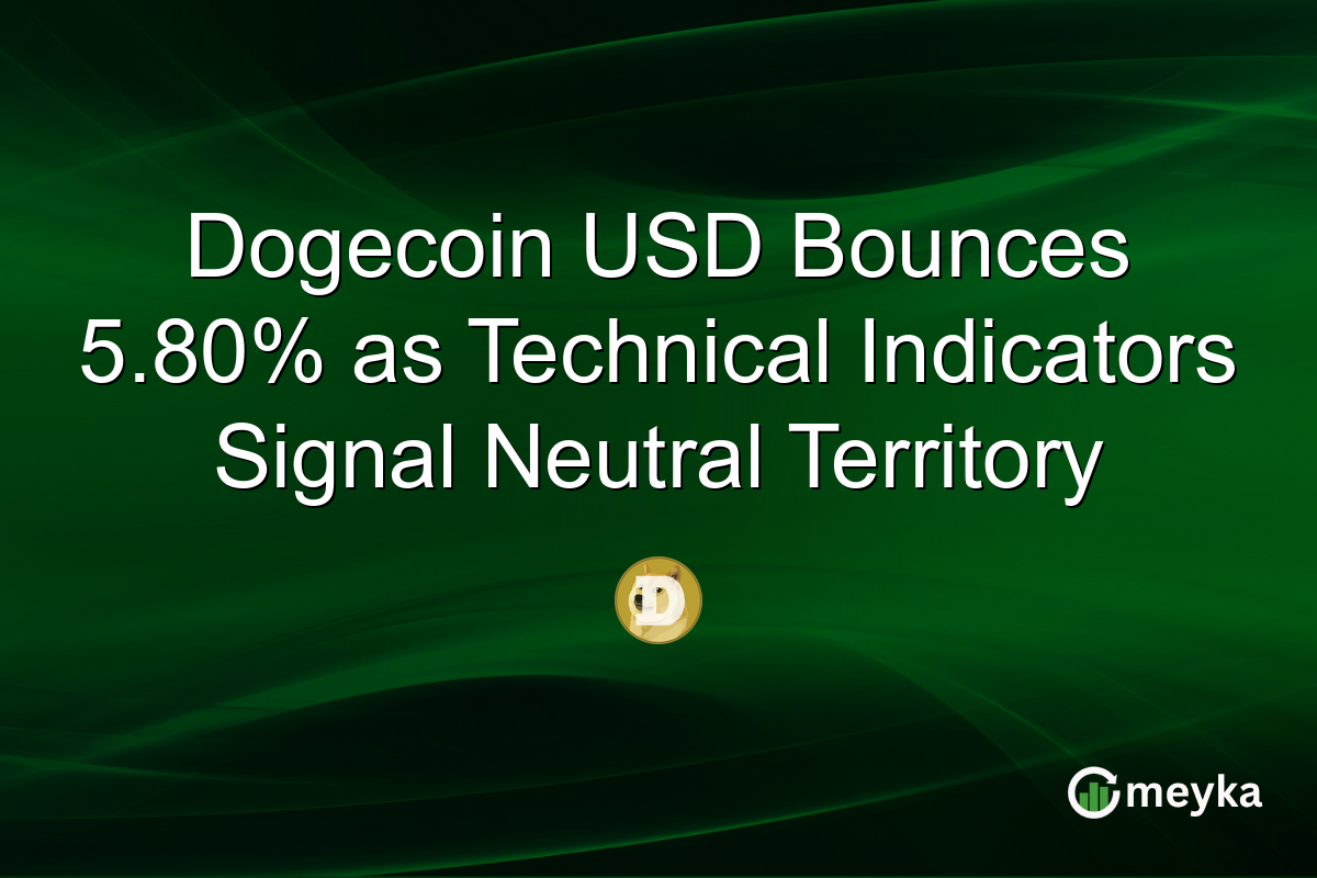 Dogecoin USD Bounces 5.80% as Technical Indicators Signal Neutral Territory