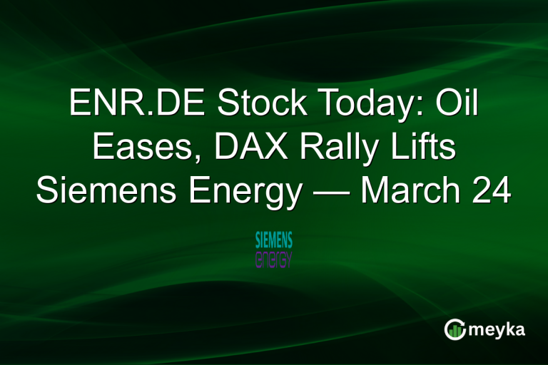 ENR.DE Stock Today: Oil Eases, DAX Rally Lifts Siemens Energy — March 24