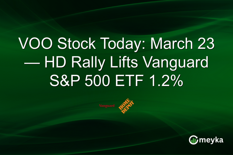 VOO Stock Today: March 23 — HD Rally Lifts Vanguard S&P 500 ETF 1.2%