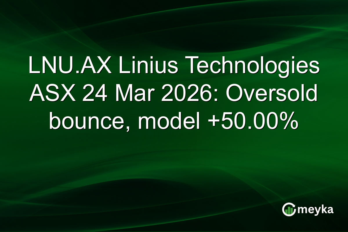 LNU.AX Linius Technologies ASX 24 Mar 2026: Oversold bounce, model +50.00%