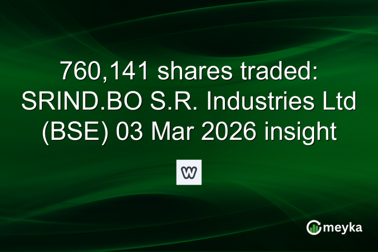 760,141 shares traded: SRIND.BO S.R. Industries Ltd (BSE) 03 Mar 2026 insight