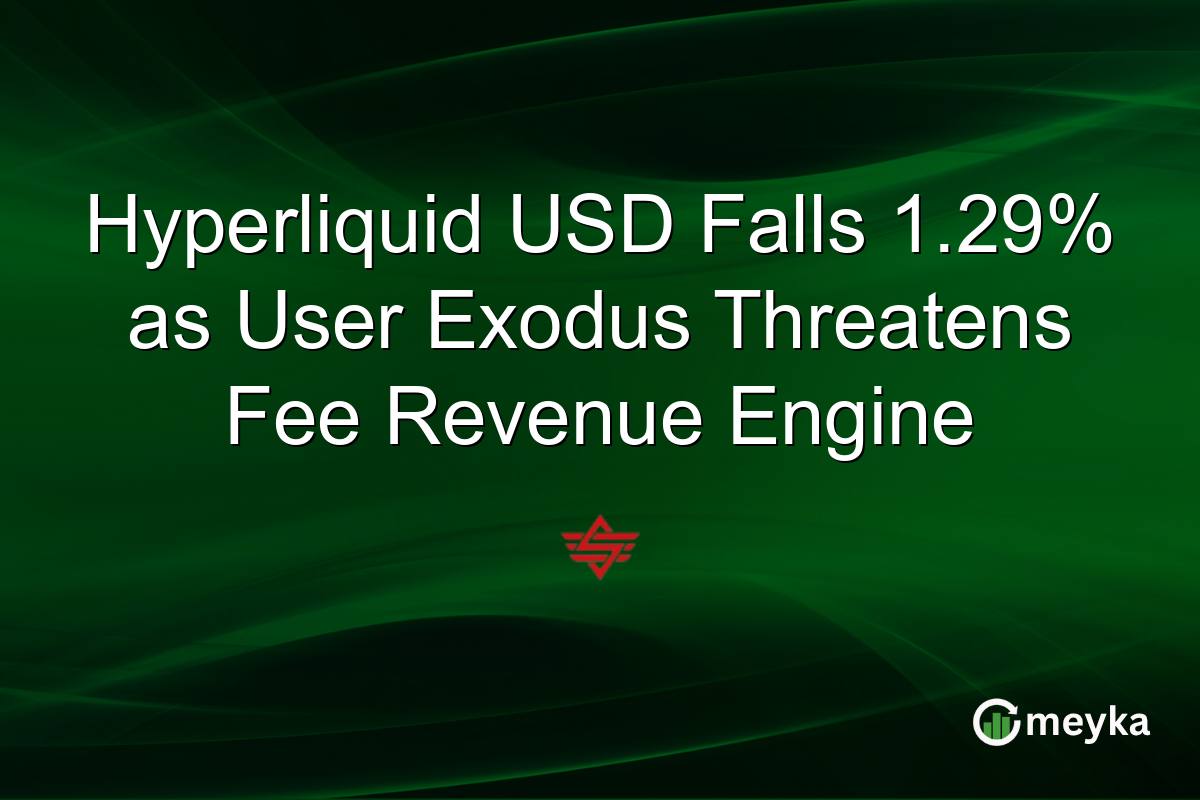 Hyperliquid USD Falls 1.29% as User Exodus Threatens Fee Revenue Engine