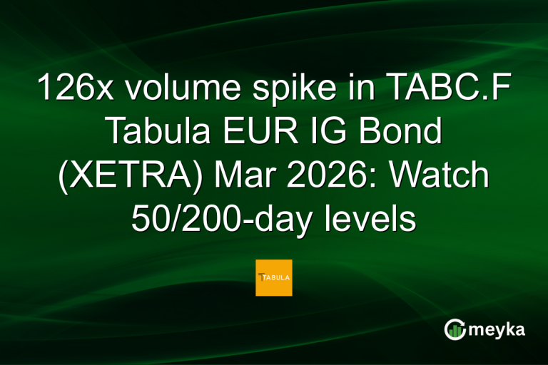 126x volume spike in TABC.F Tabula EUR IG Bond (XETRA) Mar 2026: Watch 50/200-day levels