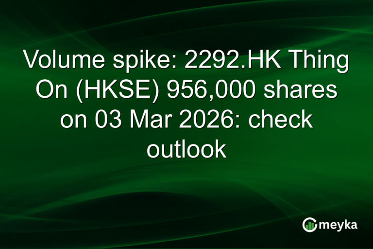 Volume spike: 2292.HK Thing On (HKSE) 956,000 shares on 03 Mar 2026: check outlook