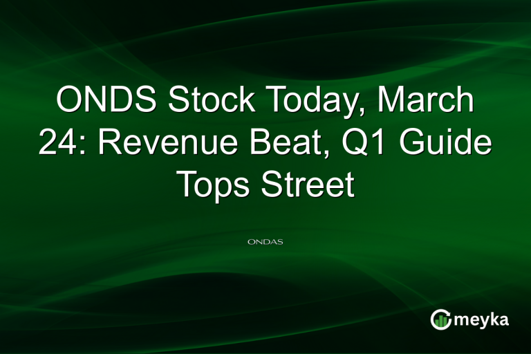 ONDS Stock Today, March 24: Revenue Beat, Q1 Guide Tops Street