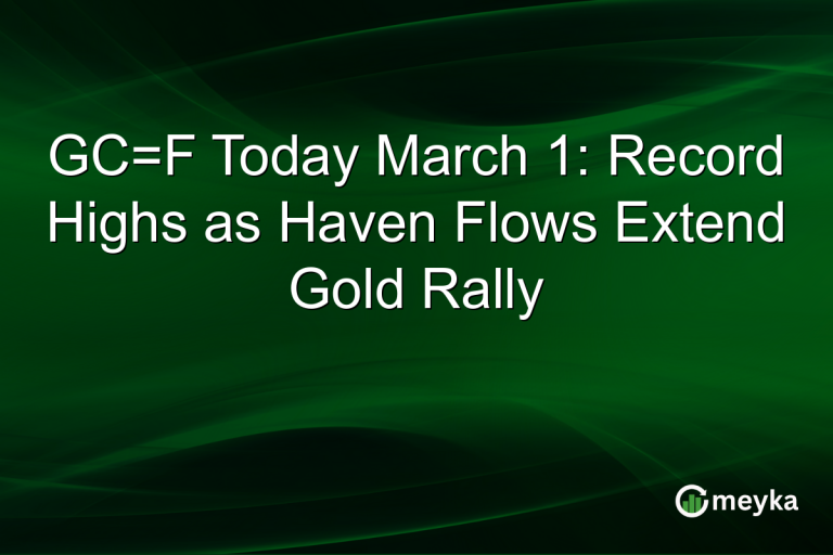 GC=F Today March 1: Record Highs as Haven Flows Extend Gold Rally