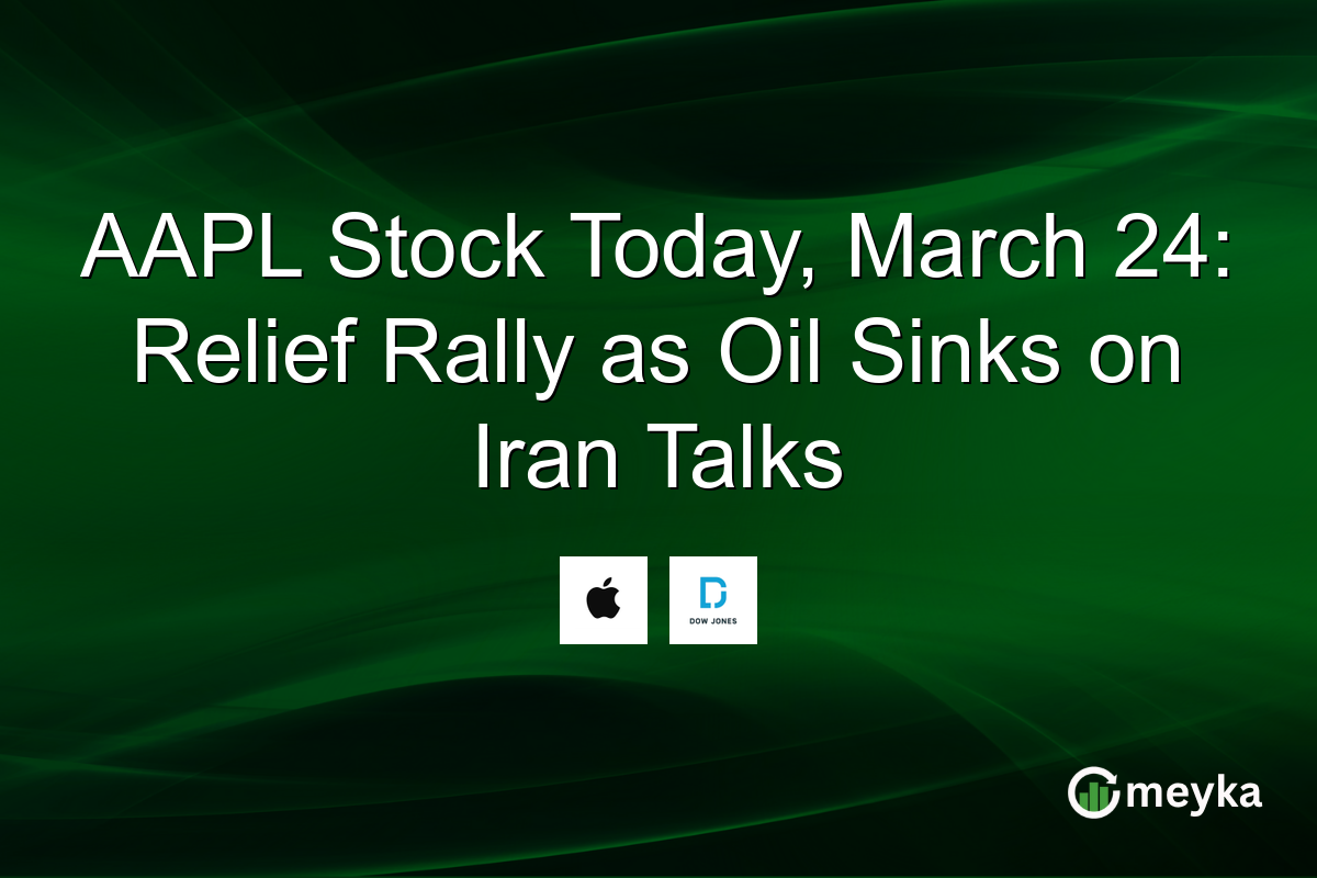 AAPL Stock Today, March 24: Relief Rally as Oil Sinks on Iran Talks