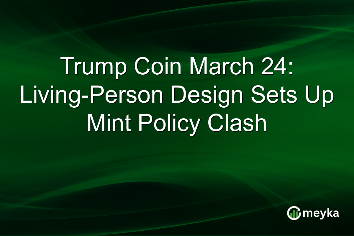 Trump Coin March 24: Living-Person Design Sets Up Mint Policy Clash