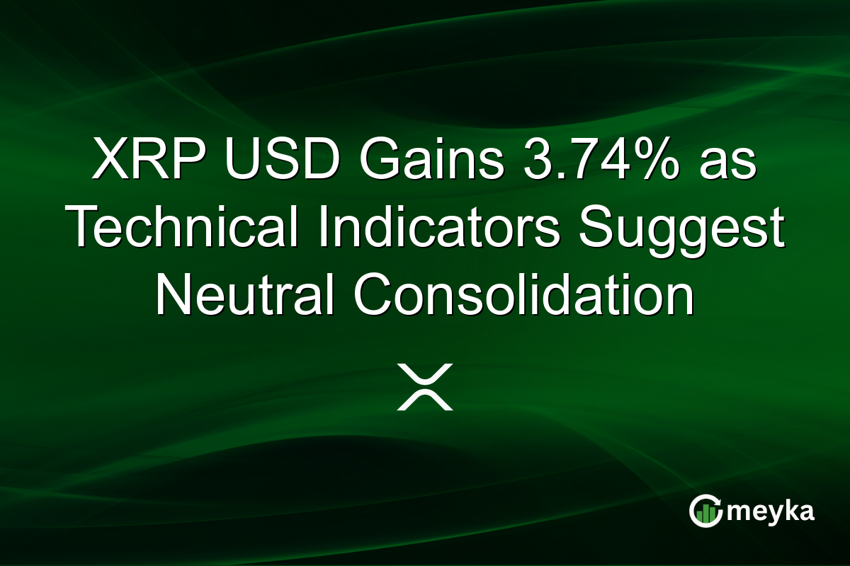 XRP USD Gains 3.74% as Technical Indicators Suggest Neutral Consolidation