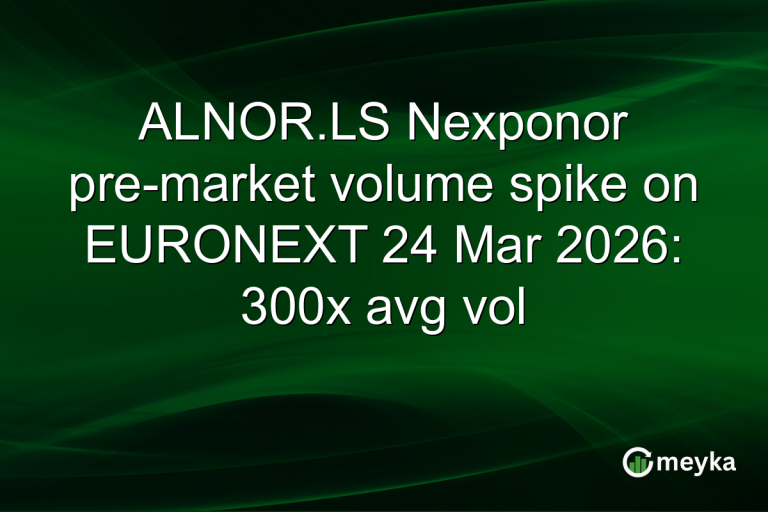 ALNOR.LS Nexponor pre-market volume spike on EURONEXT 24 Mar 2026: 300x avg vol