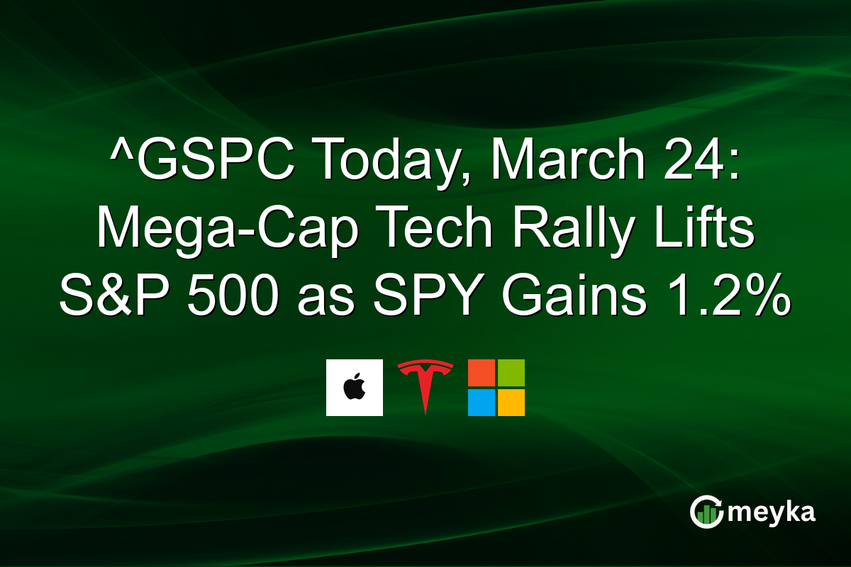 ^GSPC Today, March 24: Mega-Cap Tech Rally Lifts S&P 500 as SPY Gains 1.2%