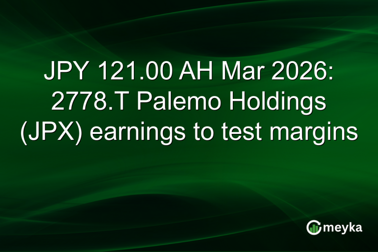 JPY 121.00 AH Mar 2026: 2778.T Palemo Holdings (JPX) earnings to test margins