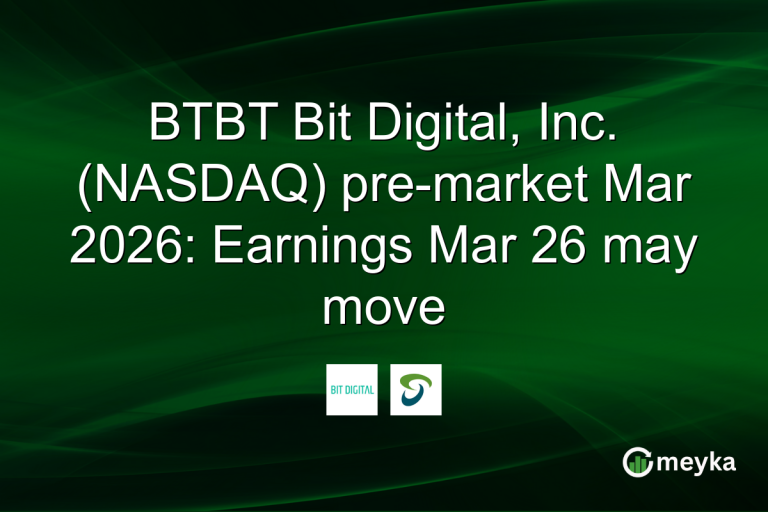 BTBT Bit Digital, Inc. (NASDAQ) pre-market Mar 2026: Earnings Mar 26 may move