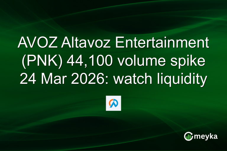 AVOZ Altavoz Entertainment (PNK) 44,100 volume spike 24 Mar 2026: watch liquidity