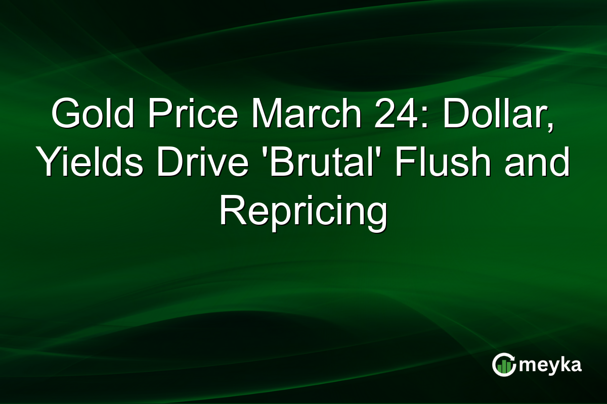 Gold Price March 24: Dollar, Yields Drive 'Brutal' Flush and Repricing