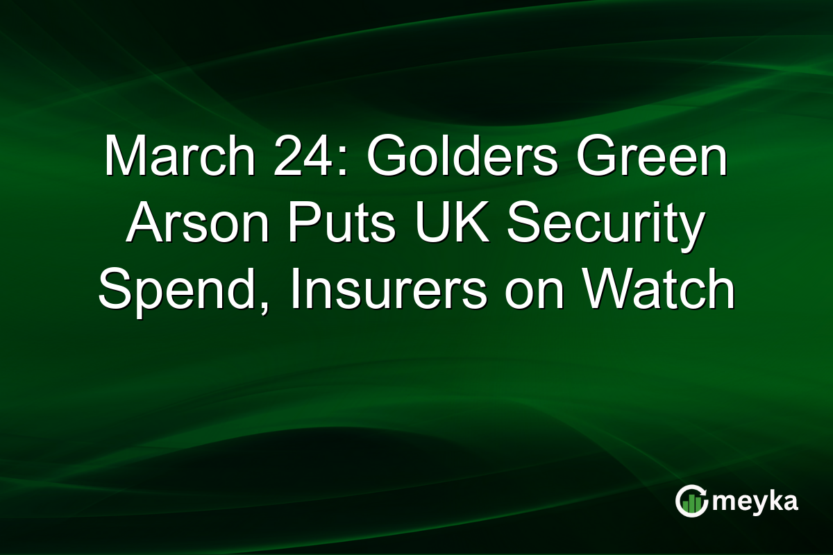 March 24: Golders Green Arson Puts UK Security Spend, Insurers on Watch