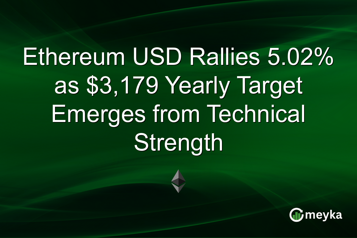 Ethereum USD Rallies 5.02% as $3,179 Yearly Target Emerges from Technical Strength