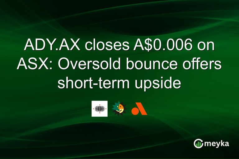 ADY.AX closes A$0.006 on ASX: Oversold bounce offers short-term upside