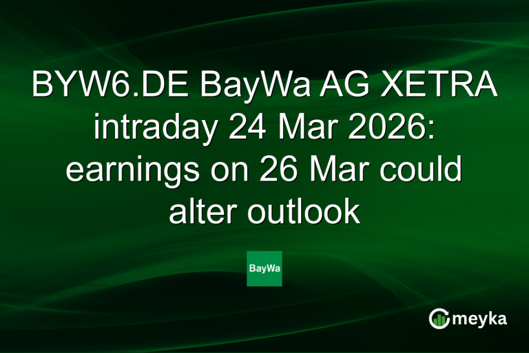 BYW6.DE BayWa AG XETRA intraday 24 Mar 2026: earnings on 26 Mar could alter outlook