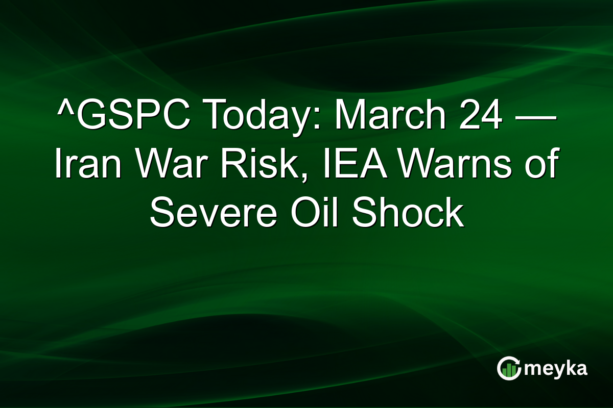 ^GSPC Today: March 24 — Iran War Risk, IEA Warns of Severe Oil Shock