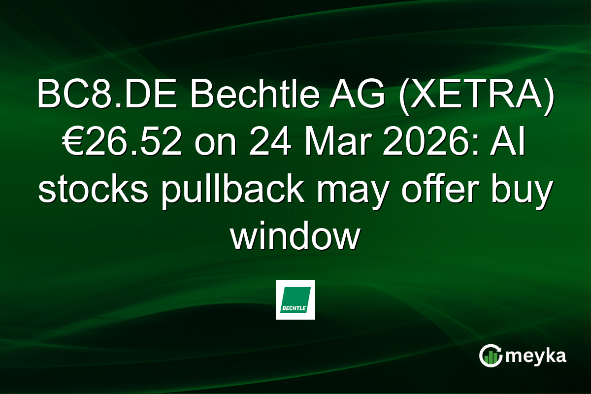 BC8.DE Bechtle AG (XETRA) €26.52 on 24 Mar 2026: AI stocks pullback may offer buy window