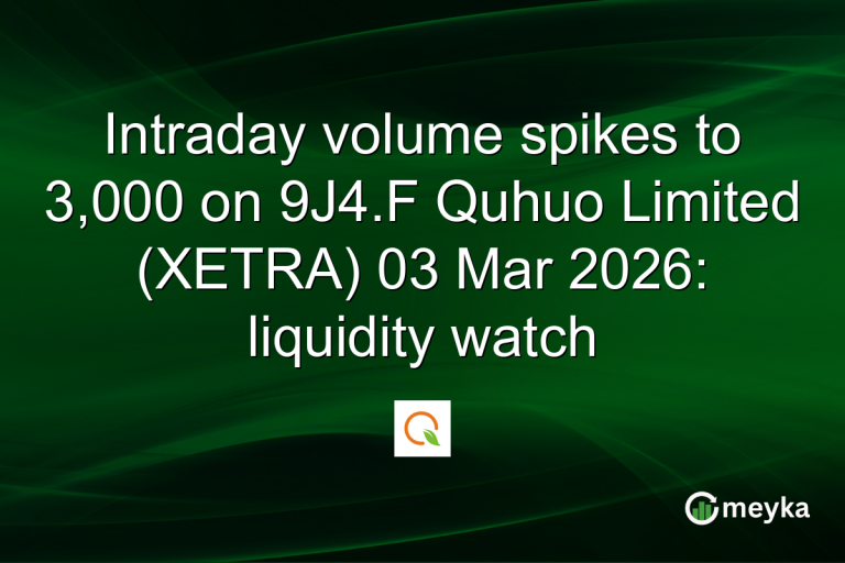 Intraday volume spikes to 3,000 on 9J4.F Quhuo Limited (XETRA) 03 Mar 2026: liquidity watch